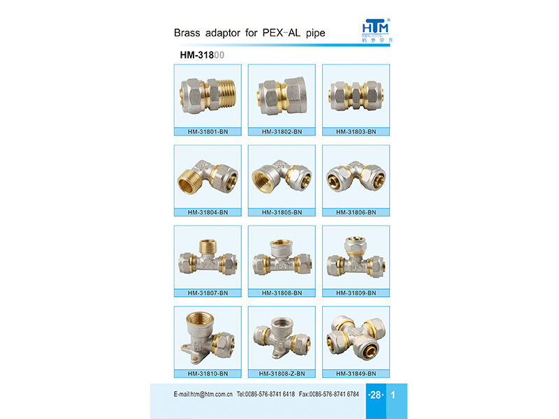 compression fittings for PEX-AL pipe